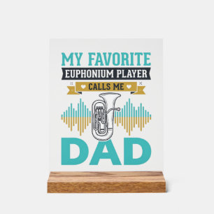 Lustiges Euphonium Dad Vintage Musik Design_1 Acrylschild