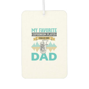 Lustiges Euphonium Papa Vintage Musik Design_1 Autolufterfrischer