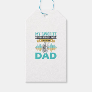 Lustiges Euphonium Papa Vintage Musik Design_1 Geschenkanhänger