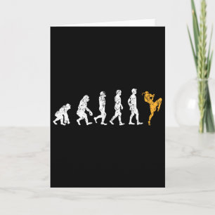 Lustiges Evolution-Kickbox-Geschenk Muay Thai Karte