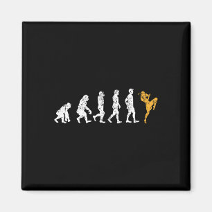 Lustiges Evolution-Kickbox-Geschenk Muay Thai  Magnet