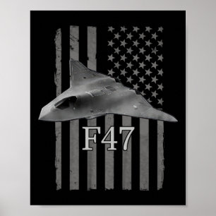 Lustiges F47-Kampfjet-Trump-Shirt F-47-Jet-Kampfje Poster
