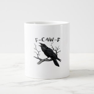 Lustiges F-Caw-F gotisches Krähen Humor Essential Jumbo-Tasse