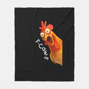 Lustiges F-Caw-F Huhn F-Caw-F Huhn Kreatives Casua Fleecedecke