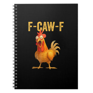 Lustiges F-Caw-F Huhn F-Caw-F Huhn Minimal Sauber Notizblock
