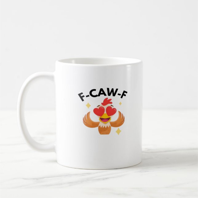 Lustiges F-Caw-F Klassiker Kaffeetasse (Links)