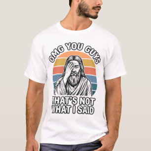 Lustiges Facepalm Retro Zitat Vintage Gravur Shirt
