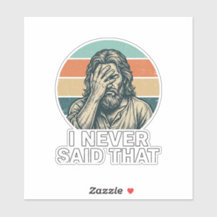 Lustiges Facepalm Vintage Gravur Zitat Design_1 Aufkleber