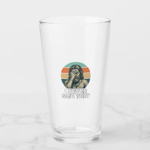 Lustiges Facepalm Vintage Gravur Zitat Design_1 Glas