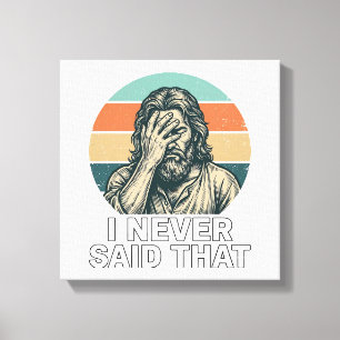 Lustiges Facepalm Vintage Gravur Zitat Design_1 Leinwanddruck
