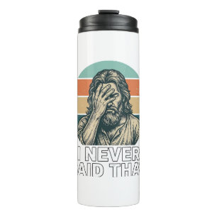 Lustiges Facepalm Vintage Gravur Zitat Design_1 Thermosbecher