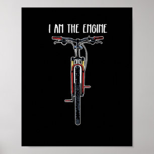 Lustiges Fahrrad, ich bin der Motor Poster