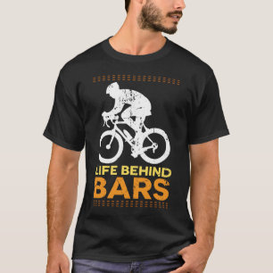 Lustiges Fahrrad-"Leben hinter Gittern-" T-Shirt