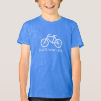 Lustiges Fahrrad T-Shirt für Kinder | So rolle ich
