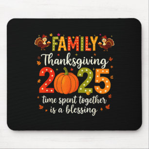 Lustiges Familient Thanksgiving 2025 Shirt - Süßer Mousepad