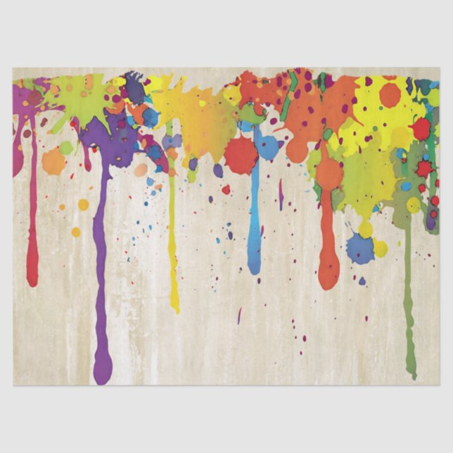 LUSTIGES FARBspritzen II + Ihr backgr. u. Ideen Seidenpapier (Vorderseite)