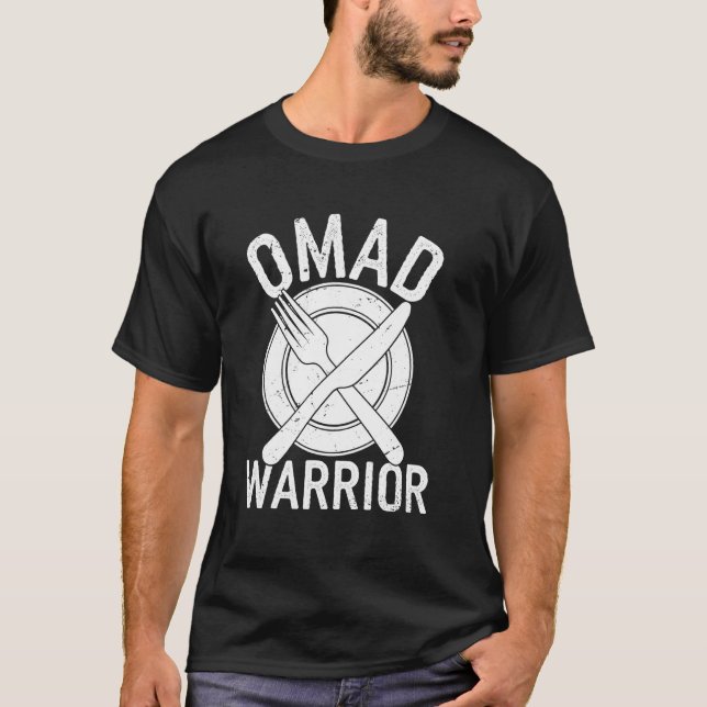 Lustiges Fasten OMAD T-Shirt (Vorderseite)