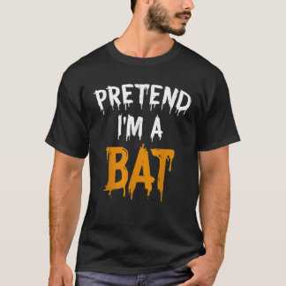 Lustiges faules Halloween-Kostüm, ich tue so, als T-Shirt