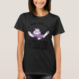 Lustiges Faules Katzen-Design Sarkasmus Sarkastisc T-Shirt