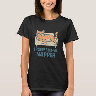 Lustiges Faules-Katzen-T-Shirt – Professioneller S T-Shirt