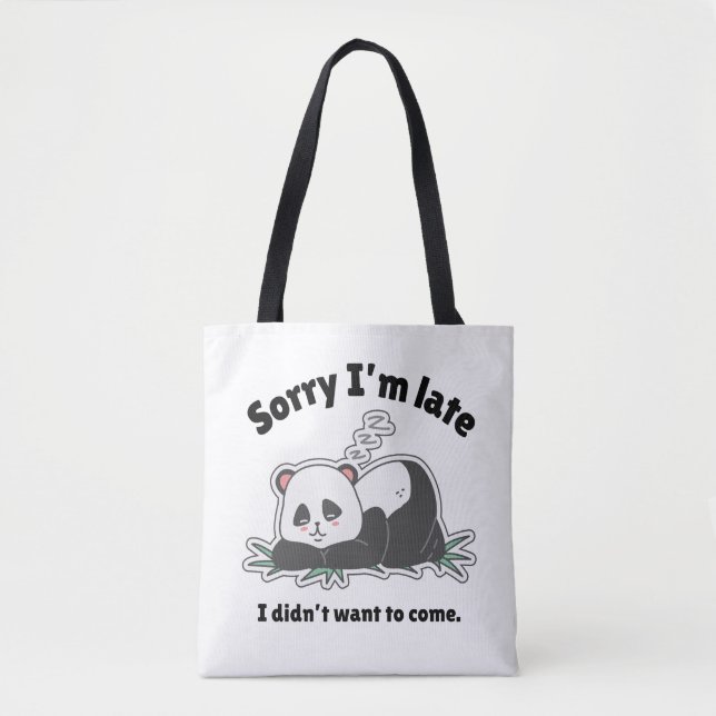Lustiges Faules-Panda-Design (Vorderseite)