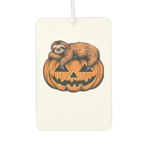 Lustiges Faultier auf Halloween-Kürbis Essential T Autolufterfrischer