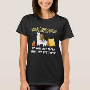 Lustiges Faultier Camping Faultier Wanderteam Neu T-Shirt