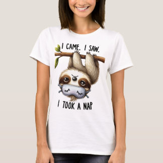 LUSTIGES FAULTIER, DAS AN EINEM BAUM HÄNGT T-Shirt
