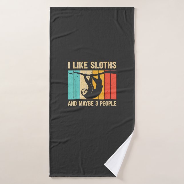 Lustiges Faultier-Design für Faultier-Fans Männer  Badehandtuch (Badehandtuch)