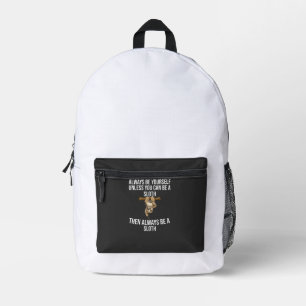Lustiges Faultier-Geschenk für Frauen Mädchen Jung Bedruckter Rucksack