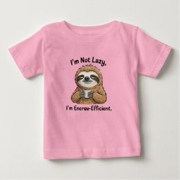 Lustiges Faultier Kinder T-Shirt – Ich bin nicht f