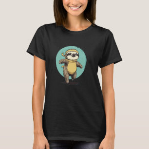 Lustiges Faultier läuft für Fitness und Joggen Spa T-Shirt