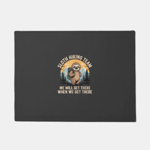 Lustiges Faultier Wander T-Shirt_2 Fußmatte