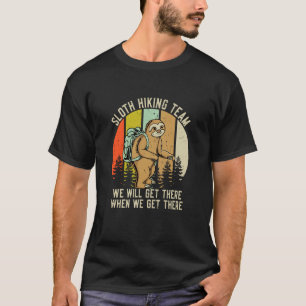 Lustiges Faultier Wandern Fauler Wanderer Outdoor T-Shirt