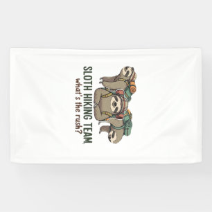 Lustiges Faultier Wandern Klassisches T-Shirt_5 Banner