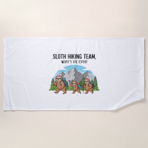 Lustiges Faultier Wandern Klassisches T-Shirt_6 Strandtuch