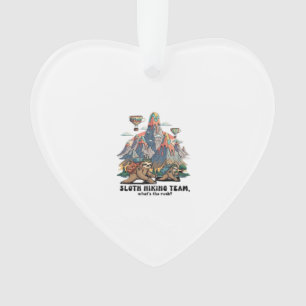 Lustiges Faultier Wandern Klassisches T-Shirt_7 Ornament