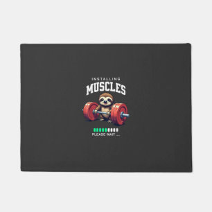 Lustiges Faultier Workout Fitnessstudio Fitness Kr Fußmatte
