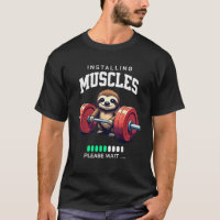 Lustiges Faultier-Workout-Turnhallen-Fitness-Kraft