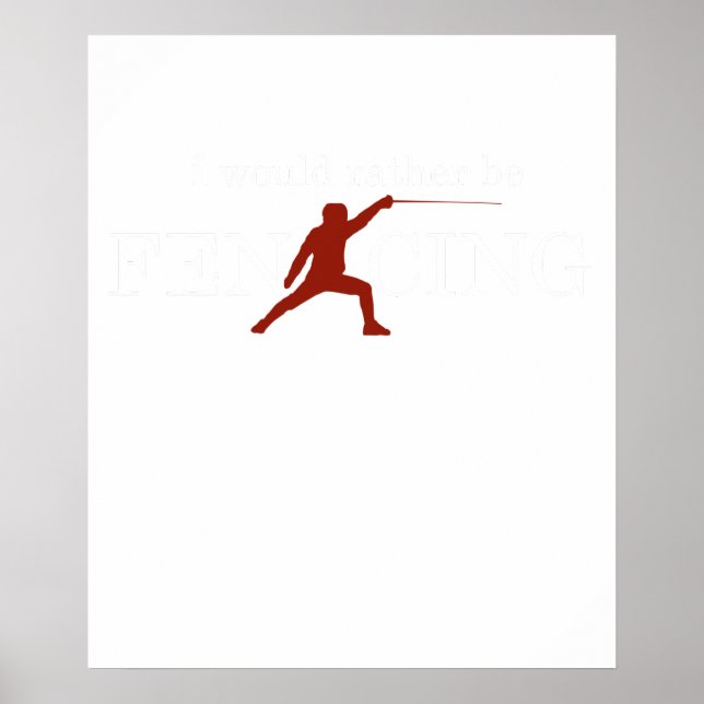 Lustiges Fechten Ich würde lieber fechten 2 Poster (Vorne)