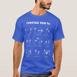 Lustiges Fechten Nicht Cartoonee Geschenk Mädchen T-Shirt