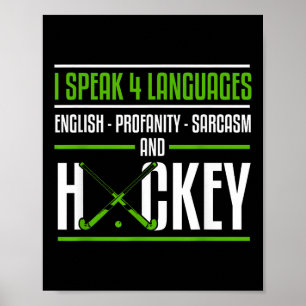 Lustiges Feldhockey-Shirt Witz Sarkastischer Feldh Poster