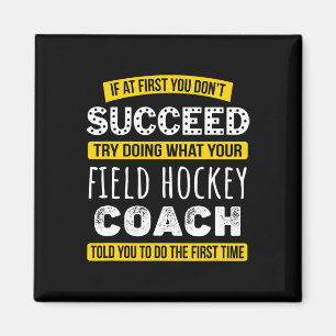 Lustiges Feldhockey-Trainer Dankeschön Geschenk Wü Magnet