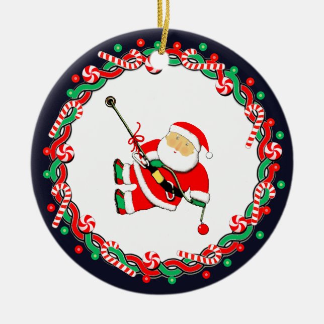 Lustiges Felsenklettern Keramik Ornament (Vorne)