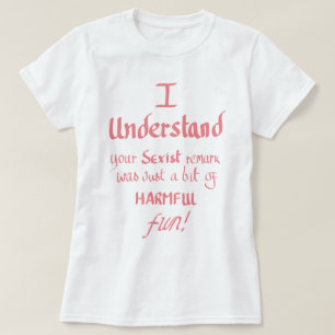Lustiges feministische sarkastische Zitat Rosa T-Shirt