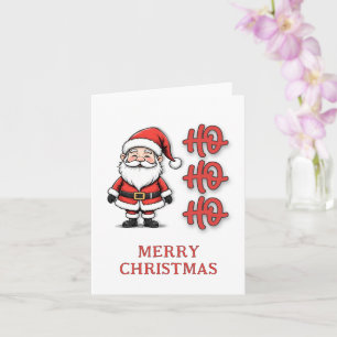 Lustiges Festliches Weihnachtsmann Ho Ho Ho Weihna Karte