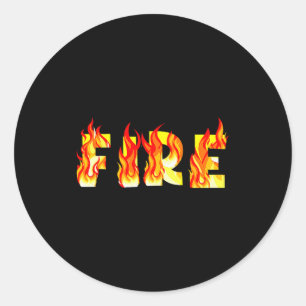 Lustiges Feuer- und Eis-Feuer-Paar-Diy-Kostüm Hall Runder Aufkleber
