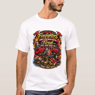Lustiges Feuerwehrmann-Zitat T-Shirt-Design T-Shirt