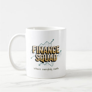 Lustiges Finance Squad Personalisiert Kaffeetasse