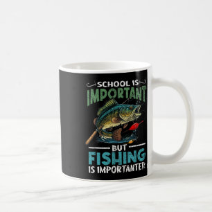 Lustiges Fischen für Jungen Kinder Jugend Fisch Sp Kaffeetasse